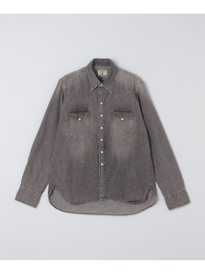 WYTHE NEW YORK: DENIM PEARLSNAP SHIRT SHIPS MEN シップス トップス ティーシャツ・トップ【貨物輸送無料】[ Fashion]