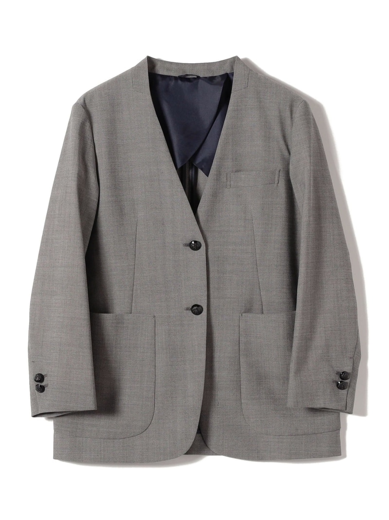 SHIPS Primary Navy Label:色つや 受け答え 上衣(薄墨色) SHIPS WOMEN シップス ジャケット・アウター 否色つや上衣 薄墨色【貨物輸送無料】[ Fashion]