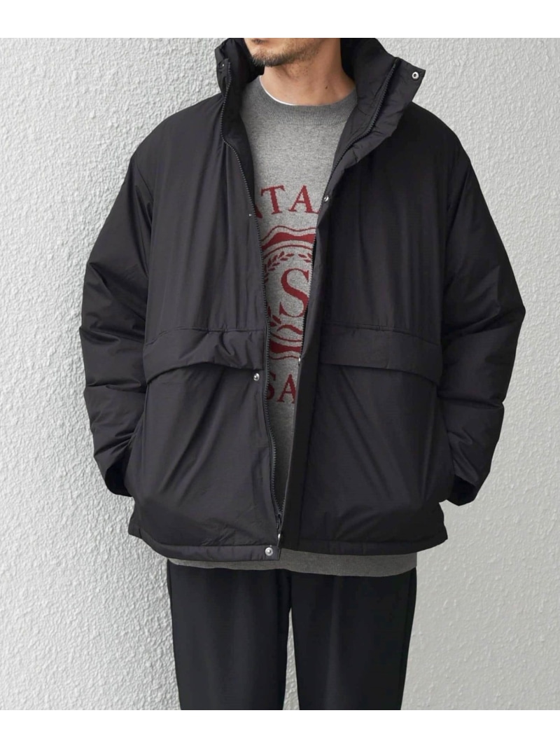【SALE／40%OFF】SHIPS any: ワッシャー ナイロン ダウン / 中綿 ミックス スピンドル スタンド ブルゾン◇ SHIPS any シップス ジャケット・アウター ダウンジャケット・ダウンベスト グリーン ブルー グレー ブラック【RBA_E】【送料無料】[ Fashion]｜SHIPS　シップス