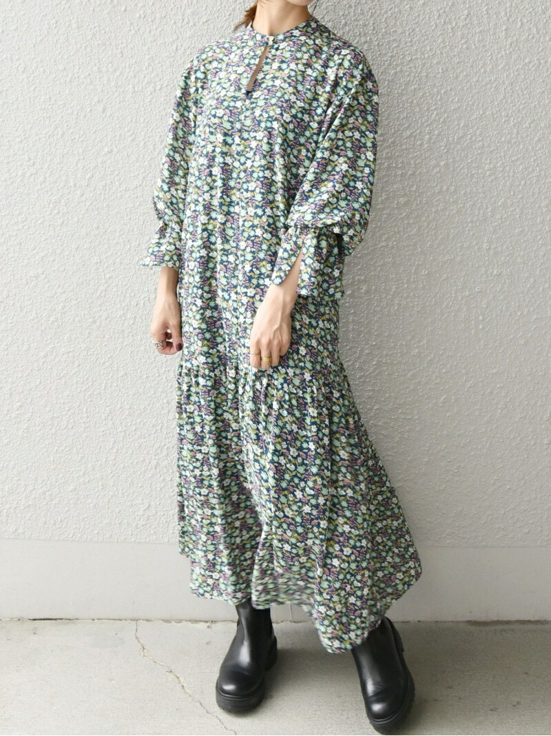 楽天市場 Ships Any ウォッシャブル Sprintex ミニ フラワー シャーリング マキシ ワンピース Ships Any シップス ワンピース 長袖ワンピース グリーン レッド 送料無料 Rakuten Fashion Ships シップス