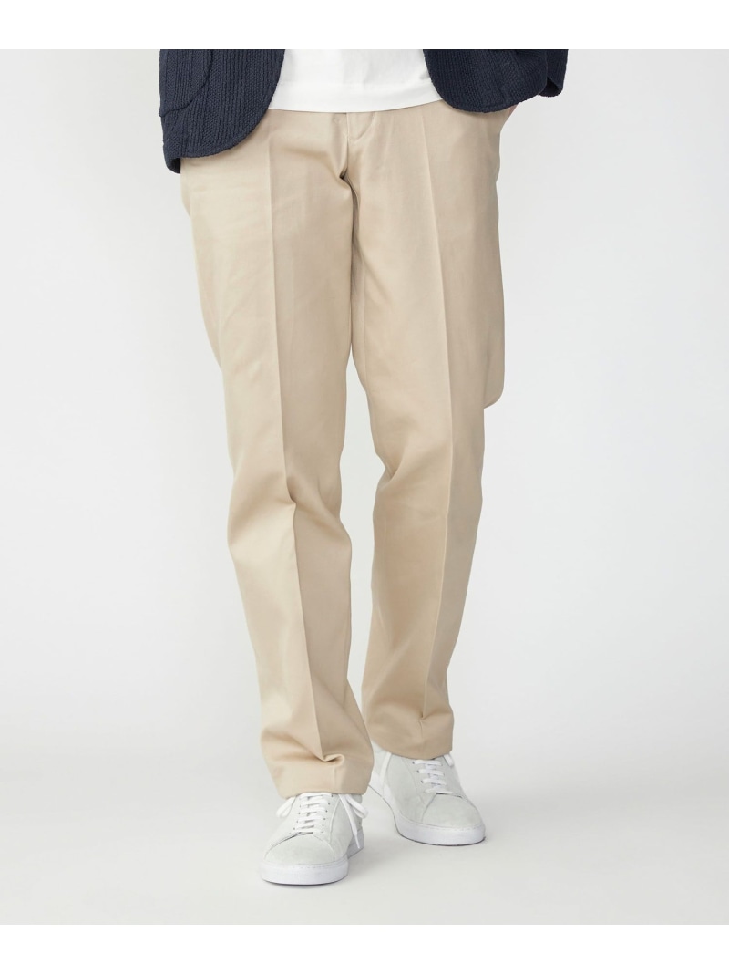 【SHIPS別注】THOMSON: コールドマーセ ウエストポイントクロス チノパンツ SHIPS MEN シップス パンツ その他のパンツ ベージュ ネイビー【送料無料】[ Fashion]