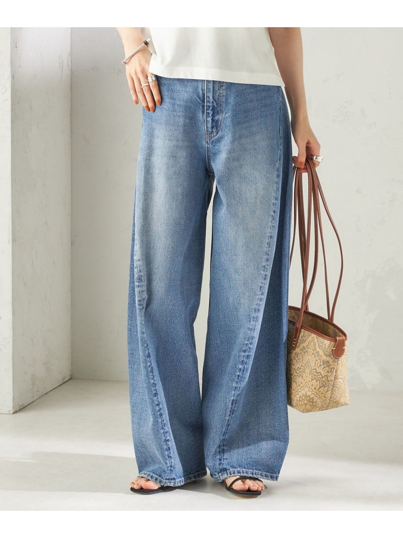 【SHIPS別注】BIT BLUE:バレル レック ジーンズ ズボン下 SHIPS WOMEN シップス ズボン下 デニム・ジーンズズボン下 青み【貨物輸送無料】[ Fashion]