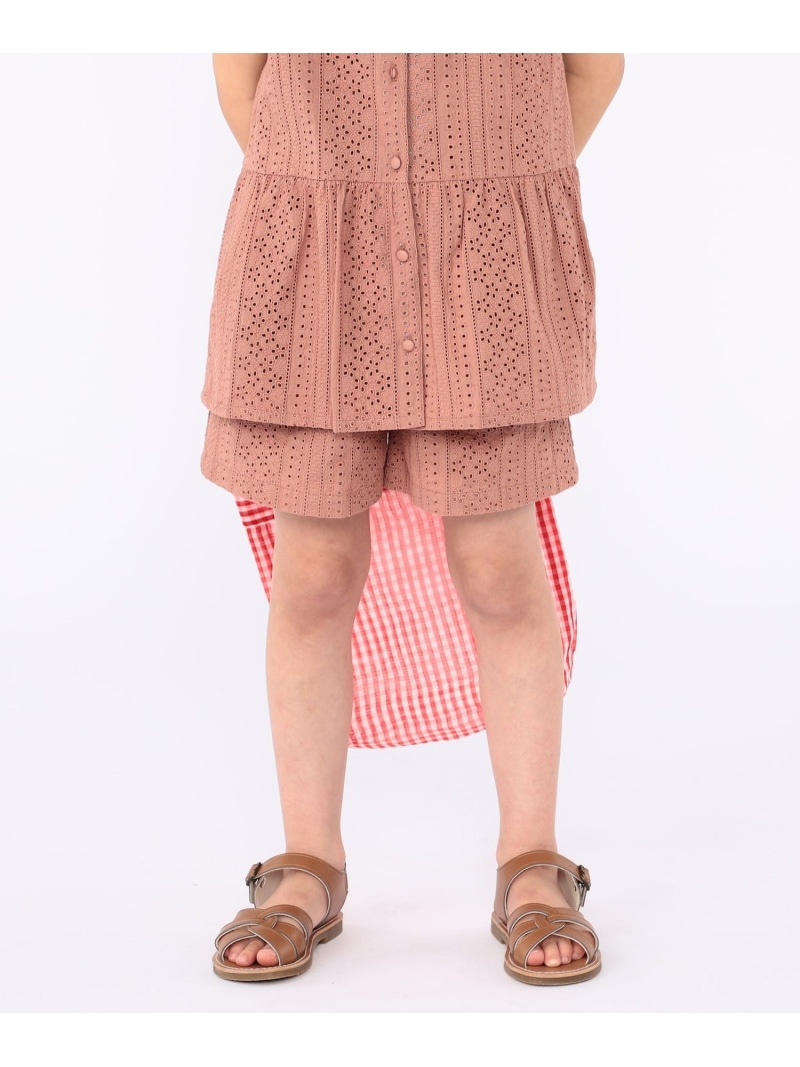 【SALE／30%OFF】SHIPS KIDS:100~130cm / レース ショート パンツ SHIPS KIDS シップス パンツ その他のパンツ ブラウン ホワイト【RBA_E】【送料無料】[ Fashion] 4,740円