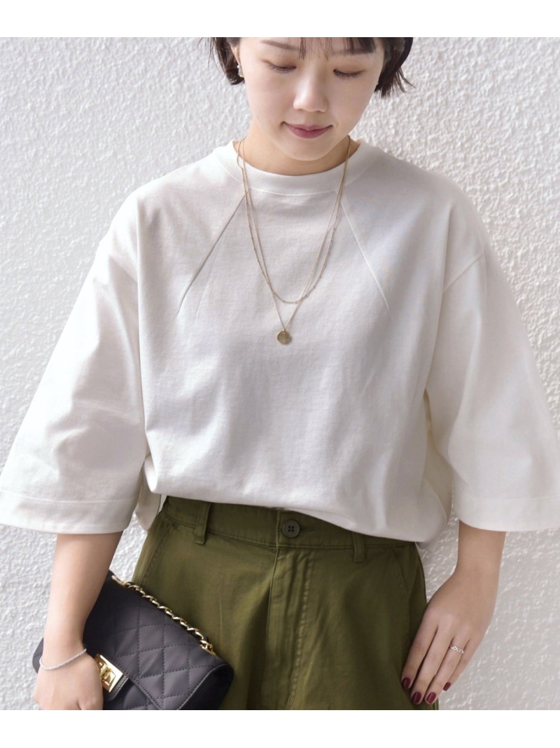 バスク 間借り人 / 無地 5分袖 TEE SHIPS WOMEN シップス トップス カットソー・プルオーバー 黒いこと 緑であること 白いこと【貨物輸送無料】[ Fashion]