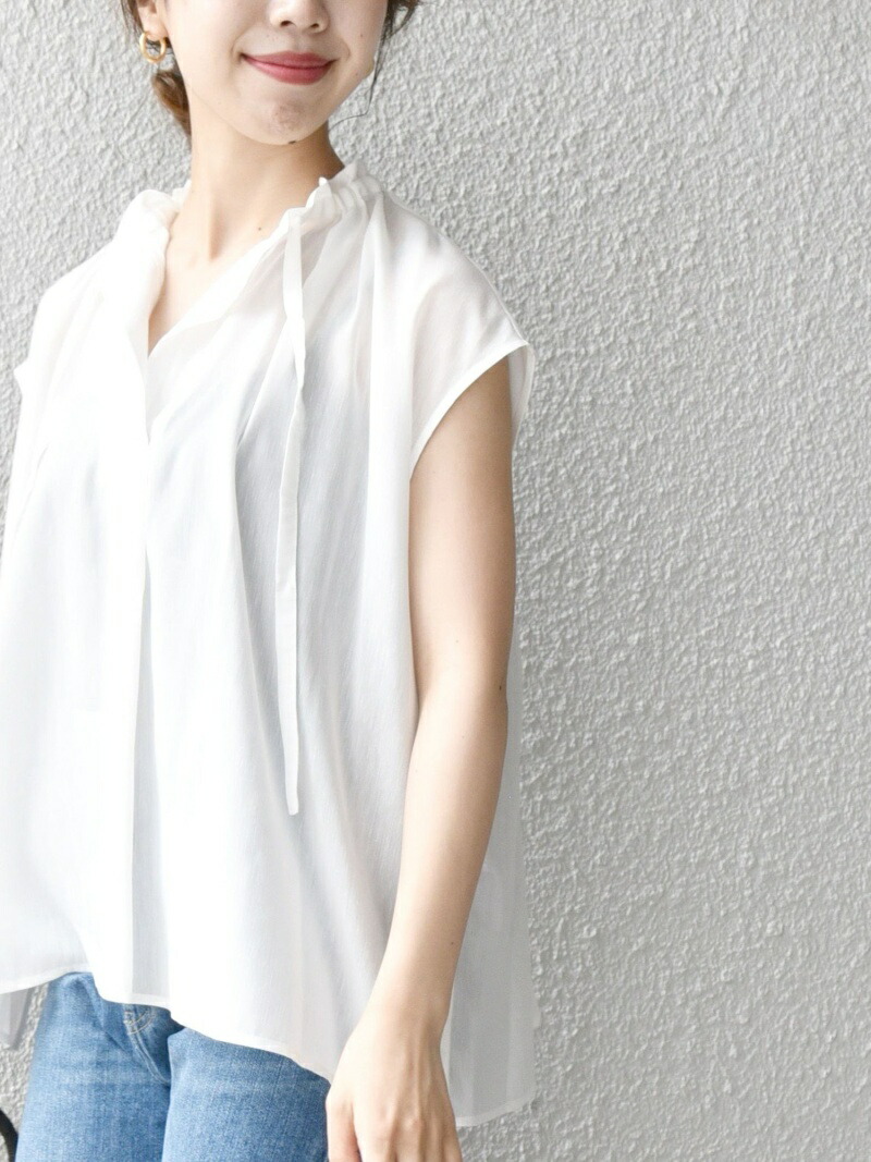 楽天市場 予約 Ships Any シアー フリル ギャザーネック ブラウス ウォッシャブル Ships Any シップス シャツ ブラウス シャツ ブラウスその他 ホワイト ブラック ブルー 先行予約 送料無料 Rakuten Fashion Ships シップス