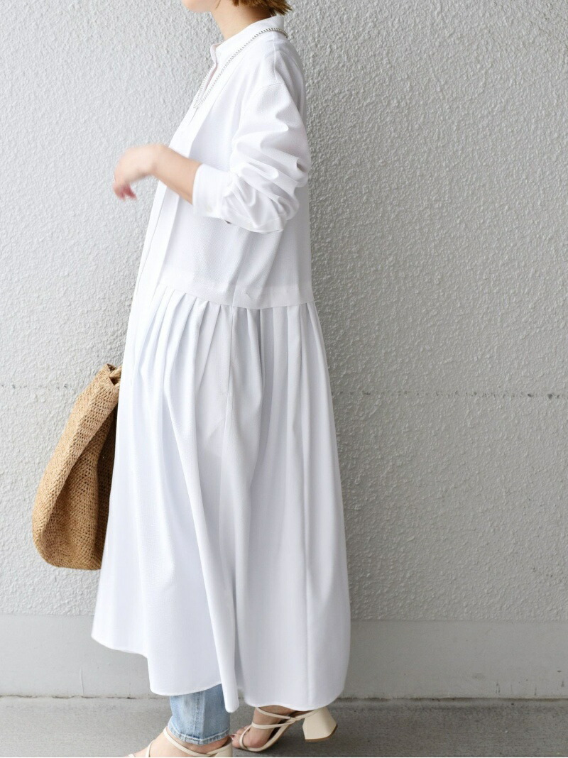 楽天市場 Sale 35 Off Web限定 タック切替ワンピース Ships Women シップス ワンピース シャツワンピース グリーン ブルー ネイビー Rba E 送料無料 Rakuten Fashion Ships シップス