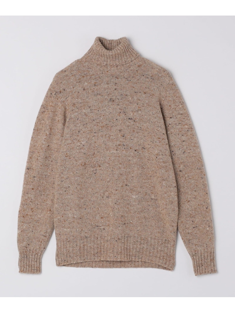 【SALE／30%OFF】Drumohr: ネップ タートルネック 編み物 SHIPS MEN シップス トップス 編み物 薄墨色 ベージュ 青味 赤銅色【RBA_E】【貨物輸送無料】[ Fashion]