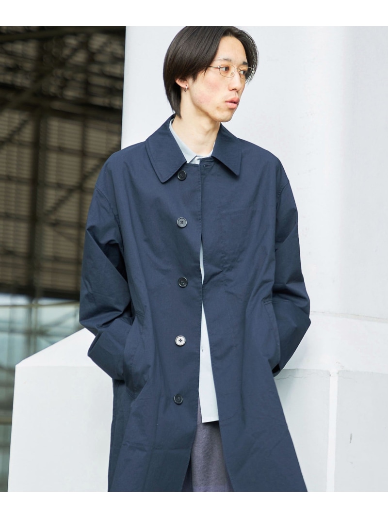 City Ambient Products: リラックス ステンカラー コート SHIPS MEN シップス ジャケット・アウター カバーオール・ワークジャケット ネイビー ベージュ【送料無料】[ Fashion]
