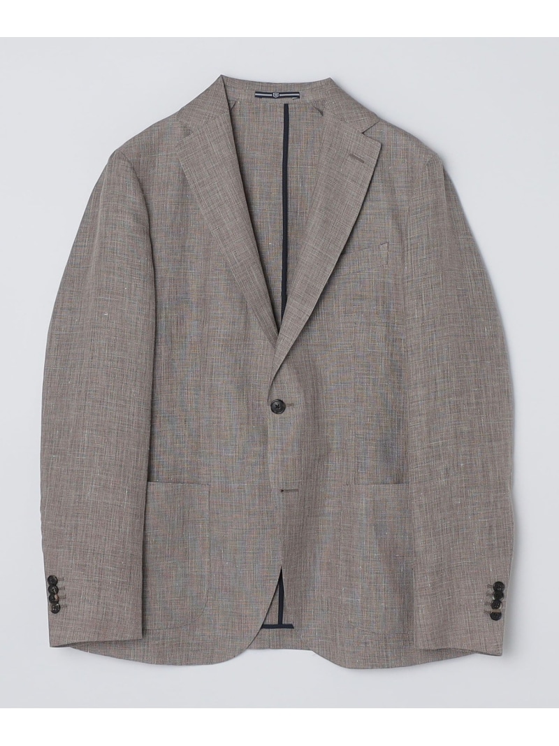 【SALE／50%OFF】BREUER: FABIO リネン 綿織物 上衣 SHIPS MEN シップス ジャケット・アウター テーラードジャケット・ブレザー ベージュ【RBA_E】【貨物輸送無料】[ Fashion]