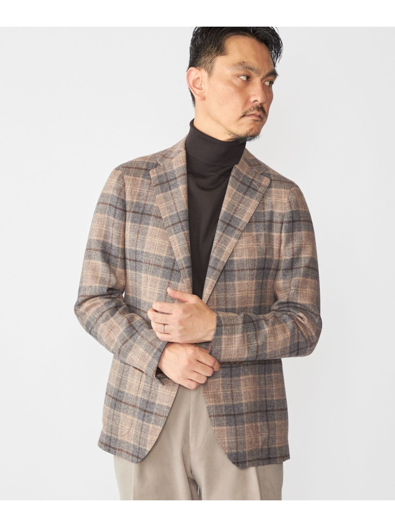 TAGLIATORE: ウール オーバーペーン ジャケット SHIPS MEN シップス ジャケット・アウター テーラードジャケット・ブレザー グレー【送料無料】[ Fashion]｜SHIPS　シップス