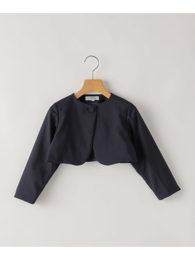 【SALE／40%OFF】SHIPS KIDS:110~130cm / セレモニー ストレッチ ボレロ SHIPS KIDS シップス ジャケット・アウター ノーカラージャケット ネイビー【RBA_E】【送料無料】[ Fashion]｜SHIPS　シップス