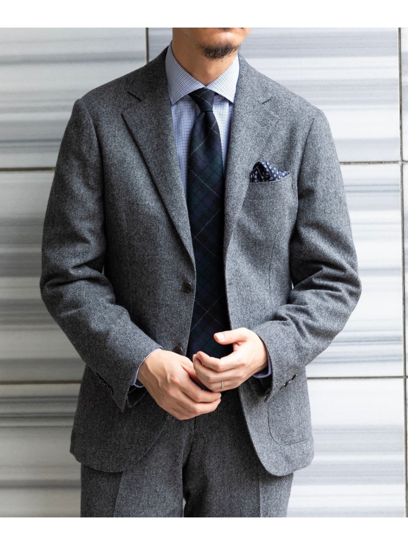 【SALE／30%OFF】SHIPS:＜FUNCTION＞＜セットアップ対応＞ホームスパン ジャケット SHIPS MEN シップス ジャケット・アウター テーラードジャケット・ブレザー グレー ネイビー ブラウン【RBA_E】【送料無料】[ Fashion]