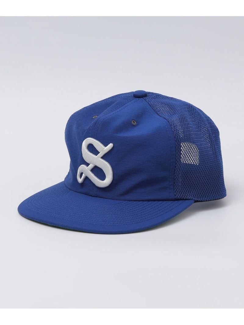 【SHIPS別注】POTEN: S LOGO MESH KK CAP SHIPS MEN シップス かぶり笠 編み物帽・ビーニー 青碧 赤いこと 黒いこと【貨物輸送無料】[ Fashion]