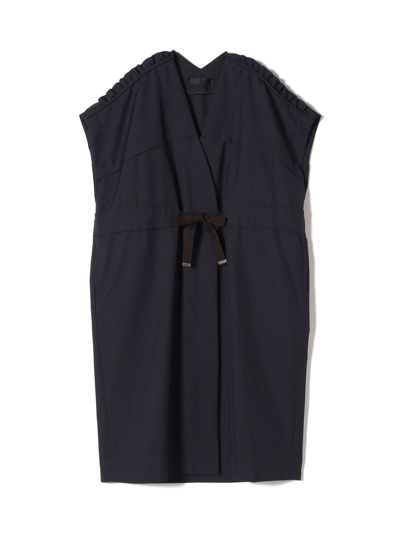 【SALE／50%OFF】Nell:肩フリル ロング ジレ SHIPS WOMEN シップス トップス ベスト・ジレ ネイビー【RBA_E】【送料無料】[ Fashion]