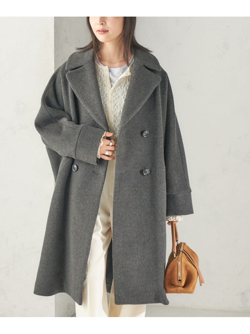 《予約》【一部SHIPS別注】TICCA: テントコート 26AW SHIPS WOMEN シップス ジャケット・アウター ピーコート ネイビー ブラウン グレー【先行予約】*【送料無料】[ Fashion]｜SHIPS　シップス