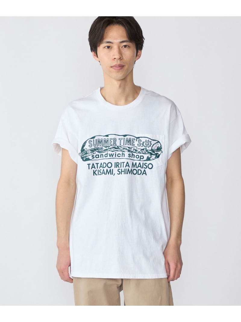 【WEB限定/SHIPS別注】THE DAY ON THE BEACH: THATS SURF LIFE ポケット Tシャツ SHIPS MEN シップス トップス カットソー・Tシャツ グリーン レッド ブルー【送料無料】[ Fashion]