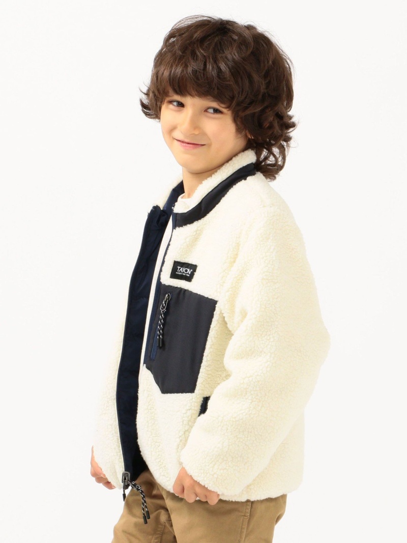 楽天市場 Rakuten Fashion Web限定 Taion キッズ ボア リバーシブル ダウン ジャケット 100 140cm Ships Kids シップス コート ジャケット キッズアウター ホワイト ブラック グリーン 送料無料 Ships シップス