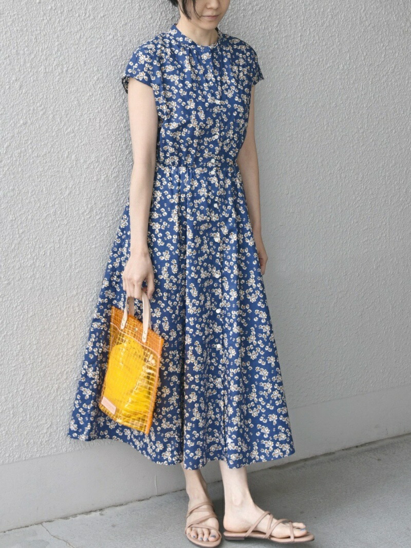楽天市場 追加予約 Ships Any フレンチスリーブ マーガレット フラワー シャツ ワンピース ウォッシャブル Ships Any シップス ワンピース ロングワンピース マキシワンピース ブルー ブラック 先行予約 送料無料 Rakuten Fashion Ships シップス