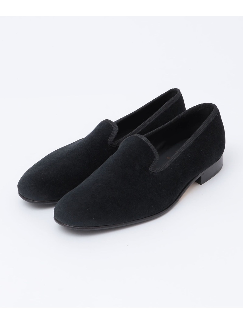 Tricker's: Chuechill ベルベット 無地 シューズ SHIPS MEN シップス シューズ・靴 ブーツ ブラック【送料無料】[ Fashion]