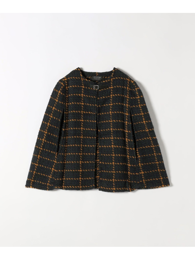 john Branigan: チェック ポンチョ SHIPS any シップス ジャケット・アウター ポンチョ イエロー レッド【送料無料】[ Fashion]