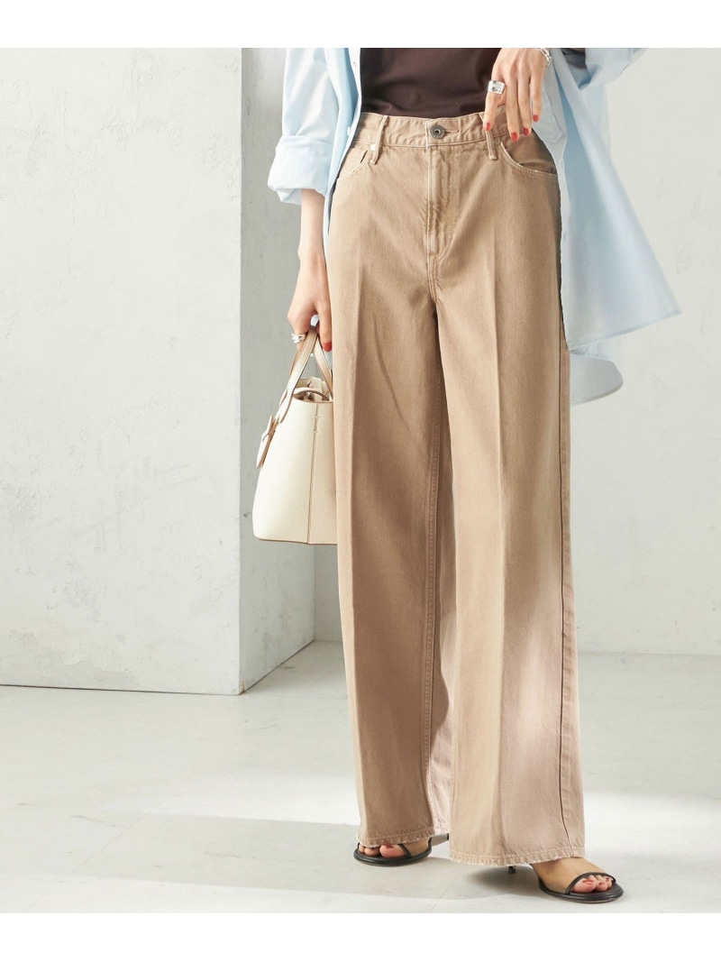 【SHIPS別注】upper hights: THE SISTER MIDRISE SHIPS WOMEN シップス パンツ ジーンズ・デニムパンツ ネイビー ベージュ【送料無料】[ Fashion] 19,800円