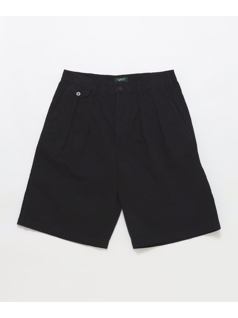 【SALE／30%OFF】TAKE&SONS: CHINO 2PLEATS SHORT SHIPS MEN シップス パンツ チノパンツ ブラック【RBA_E】【送料無料】[ Fashion]