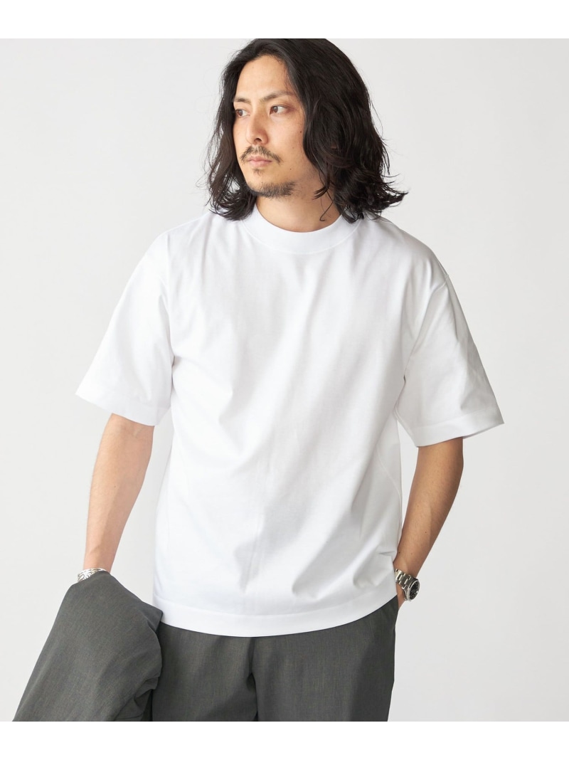 SHIPS: ハイゲージ クルーネック ポンチ Tシャツ SHIPS MEN シップス トップス カットソー・Tシャツ ホワイト ブラック ブルー グレー ネイビー ブラウン【送料無料】[ Fashion]