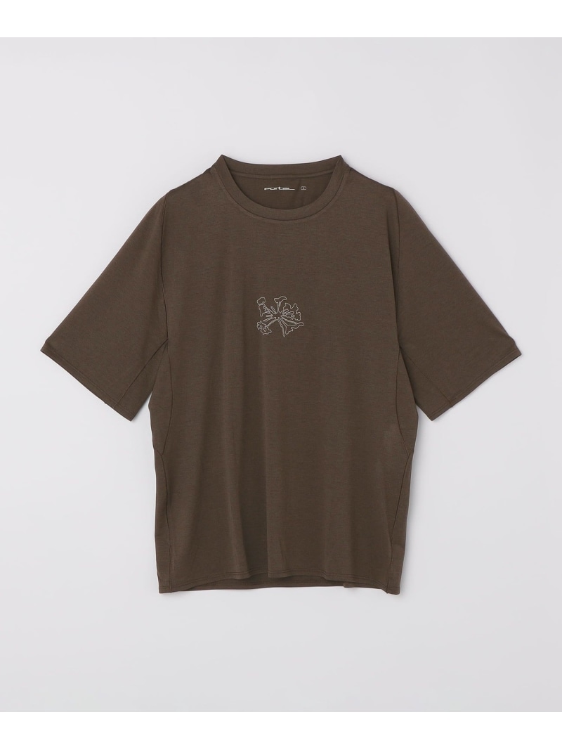 Portal: LATERAL PEAK SHORT SLEEVE TEE SHIPS MEN シップス トップス カットソー・プルオーバー 黒いこと 赤銅色【貨物輸送無料】[ Fashion]
