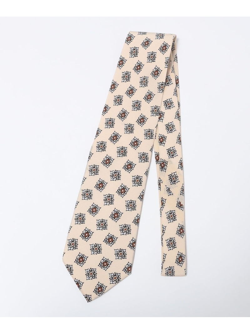 【SALE／55%OFF】Fratelli Luigi: 小紋 プリント ネクタイ SHIPS MEN シップス スーツ・フォーマル ネクタイ・蝶ネクタイ ベージュ ブラウン【RBA_E】【送料無料】[ Fashion]｜SHIPS　シップス