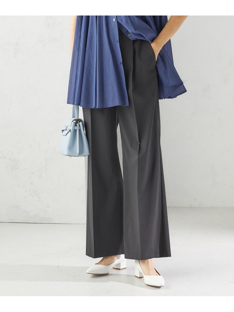 【SALE／40%OFF】＜洗濯機可能＞マルチ ファンクション ワイド スラックス SHIPS WOMEN シップス パンツ その他のパンツ グレー ブラック【RBA_E】【送料無料】[ Fashion]