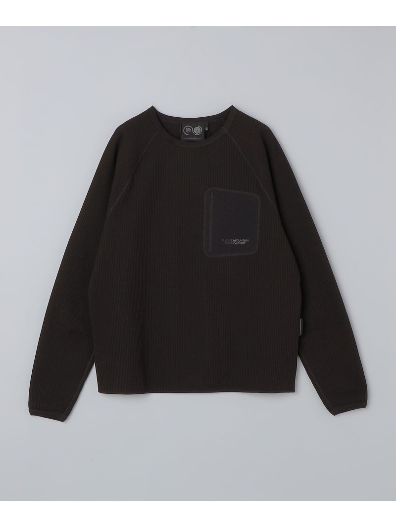 【SALE／40%OFF】PURPLE MOUNTAIN OBSERVATORY: WAFFLE JERSEY SHIPS MEN シップス トップス カットソー・Tシャツ ブラウン【RBA_E】【送料無料】[ Fashion]