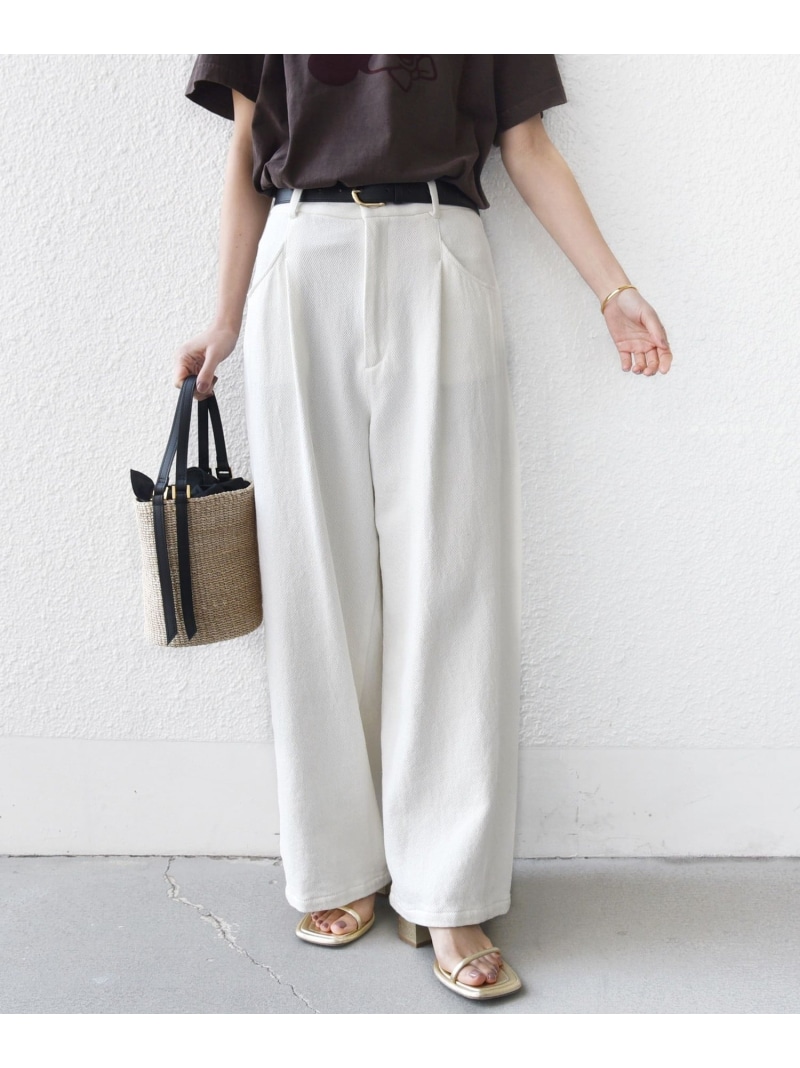 【SALE／30%OFF】＜手洗い可能＞ルーズ デニム ポケット デザイン パンツ SHIPS WOMEN シップス パンツ ジーンズ・デニムパンツ ホワイト ネイビー【RBA_E】【送料無料】[ Fashion]｜SHIPS　シップス