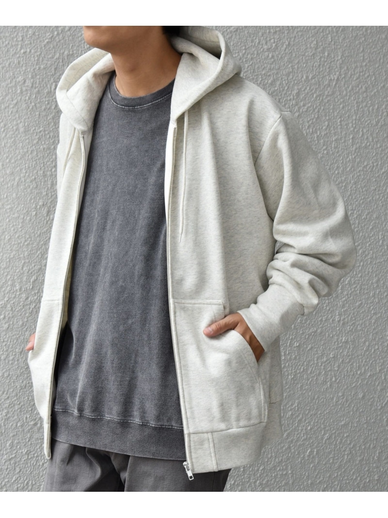 【SALE／40%OFF】SHIPS any: ヴィンテージライク 裏起毛 スウェット ジップ パーカー◇ SHIPS any シップス トップス パーカー・フーディー ベージュ ブラウン【RBA_E】【送料無料】[ Fashion]