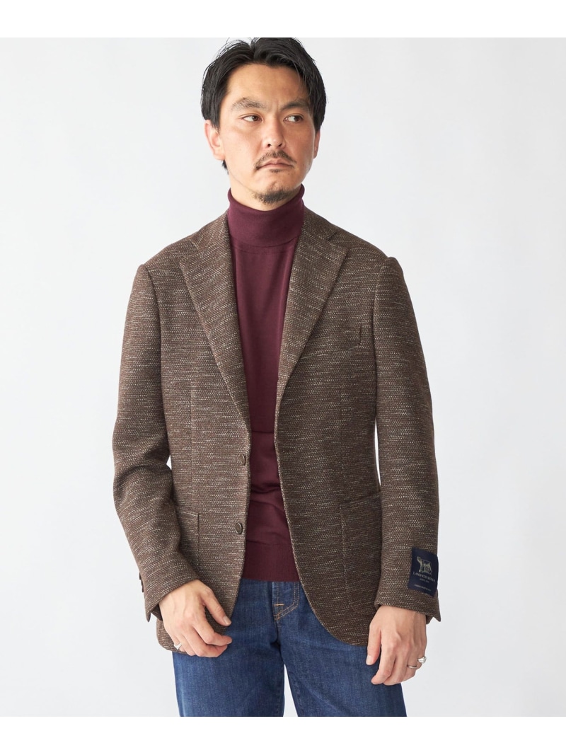 【SALE／35%OFF】SHIPS: LANIFICIO ROMA メランジ ソリッド ジャケット SHIPS MEN シップス ジャケット・アウター テーラードジャケット・ブレザー グレー ネイビー ブラウン【RBA_E】【送料無料】[ Fashion]｜SHIPS　シップス