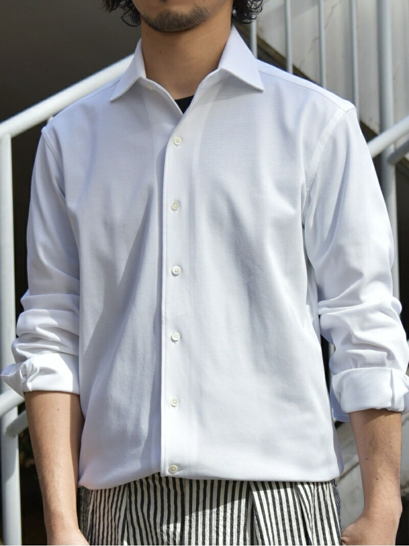 送料無料 Ships Albini社製生地 ジャージー ワンピースカラー ソリッド シャツ Ships シップス シャツ ブラウス ワイシャツ ホワイト グリーン Rakuten Fashion 初回限定 Alitourperu Com