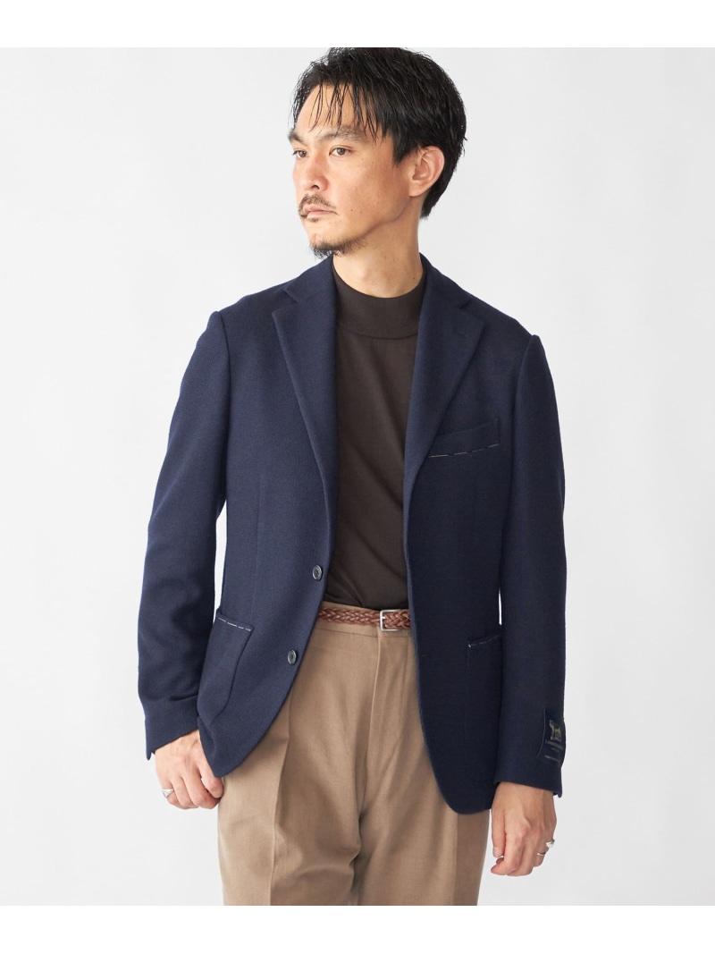 【SALE／30%OFF】SHIPS: LANIFICIO ROMA ネイビー ソリッド ジャケット SHIPS MEN シップス ジャケット・アウター テーラードジャケット・ブレザー ネイビー【RBA_E】【送料無料】[ Fashion]
