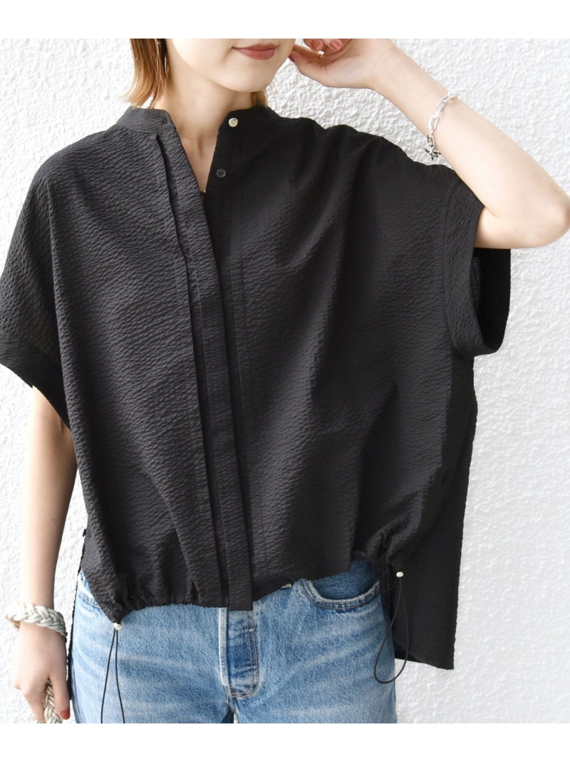 ジャーナルスタンダード　リネンコットンフレンチスリーブドロストシャツ 追加2》ハードマンズリネンコットンフレンチスリーブスキッパー