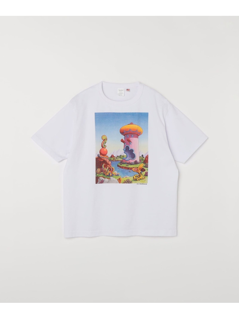 TOUGHER:＜洗濯機可能＞BREA Jim Woodring プリント パック Tシャツ SHIPS any シップス トップス カットソー・Tシャツ ホワイト ブラック【送料無料】[ Fashion]