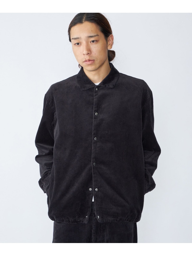【SALE／40%OFF】City Ambient Products: コーデュロイ コーチ ジャケット SHIPS MEN シップス ジャケット・アウター その他のジャケット・アウター ブラック【RBA_E】【送料無料】[ Fashion]