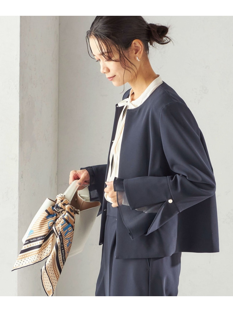 ダブル 差し交わす 重ね袖 否色つや 上衣(儀式用相応う可) SHIPS WOMEN シップス ジャケット・アウター 否色つや上衣 白いこと 米国海軍【貨物輸送無料】[ Fashion]
