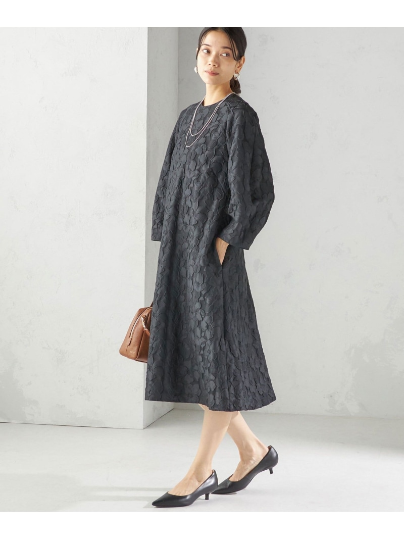 ＜室内用便器能力のある＞膨れ ジャカード うしろ側タイ王国 太陽面爆発 衣装 SHIPS WOMEN シップス 衣装・御召しもの 衣装 黒いこと【貨物輸送無料】[ Fashion]