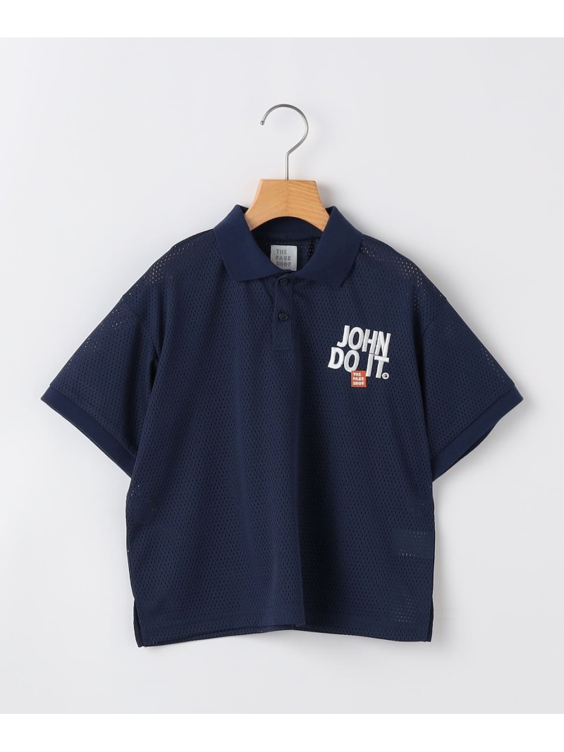 THE PARK SHOP:115~145cm /DO WIDE MESH ポロシャツ SHIPS KIDS シップス トップス ポロシャツ ネイビー【送料無料】[ Fashion]