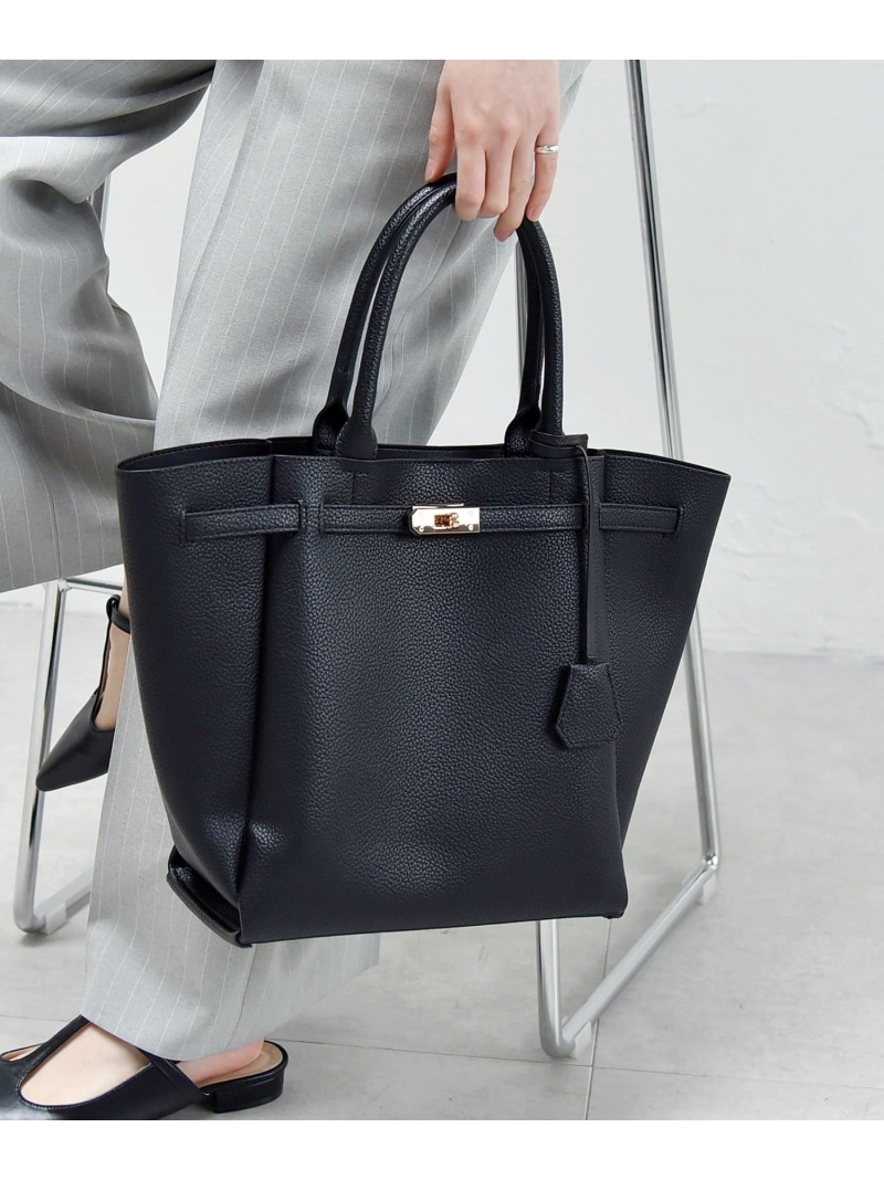 quaranciel: A4 胴締め トート quaranciel シップス 御徒面子 トートバッグ ベージュ しろがね色 黒いこと 青み【貨物輸送無料】[ Fashion]