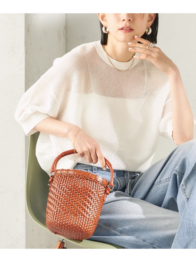 《予約》＜手洗い可能＞16G 半袖 プルオーバー SHIPS WOMEN シップス トップス ニット ネイビー ホワイト【先行予約】*【送料無料】[ Fashion] 11,396円