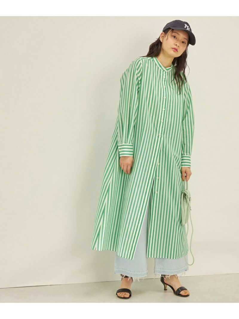【SALE／70%OFF】＜室内用便器能力のある＞MANTECO 色つや 縞模様 衣装 SHIPS WOMEN シップス 衣装・御召しもの 衣装 緑であること サクラ色【RBA_E】【貨物輸送無料】[ Fashion]