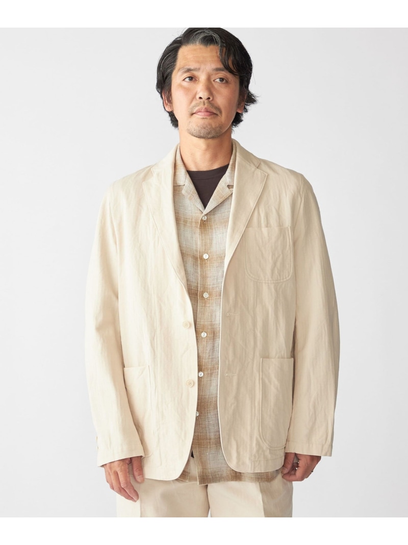 【SALE／55%OFF】Southwick: Gate Label コットン シルク イージー ブレザー SHIPS MEN シップス ジャケット・アウター テーラードジャケット・ブレザー ベージュ【RBA_E】【送料無料】[ Fashion]｜SHIPS　シップス