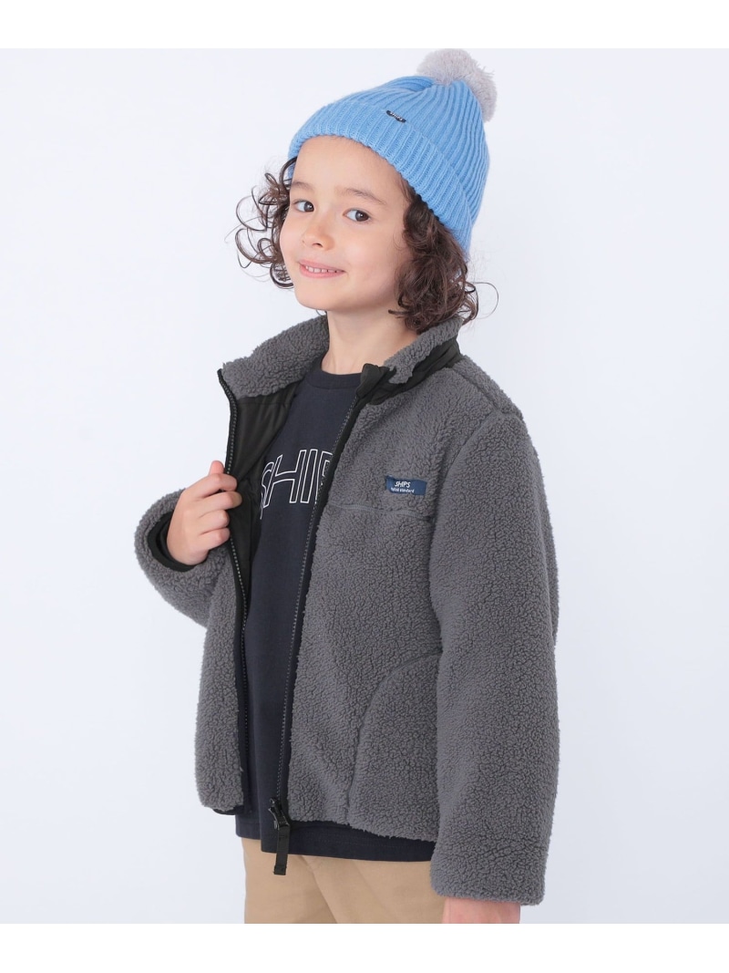 【SALE／35%OFF】SHIPS KIDS:100~130cm/＜洗濯機可能＞ボア リバーシブル ジャケット SHIPS KIDS シップス ジャケット・アウター ブルゾン・ジャンパー グレー ブルー【RBA_E】【送料無料】[ Fashion]｜SHIPS　シップス