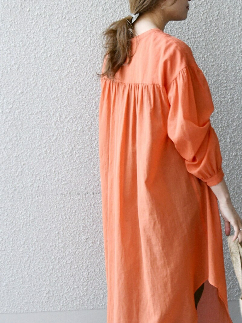 楽天市場 Sale 35 Off Ships Any シアー ボリュームスリーブ ロング シャツ ウォッシャブル Ships Any シップス シャツ ブラウス 長袖シャツ オレンジ ネイビー Rba E 送料無料 Rakuten Fashion Ships シップス