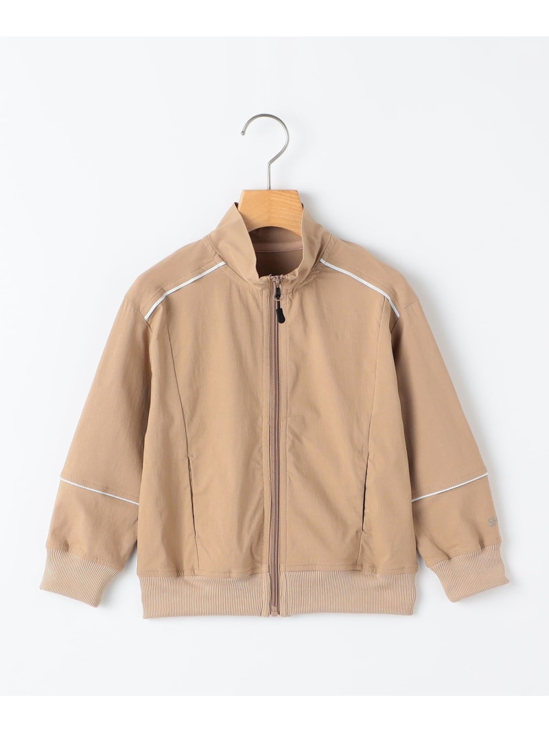 SHIPS KIDS:110~130cm / ライン スタンド スポーツ ブルゾン SHIPS KIDS シップス ジャケット・アウター ブルゾン・ジャンパー ブラック ベージュ【送料無料】[ Fashion]