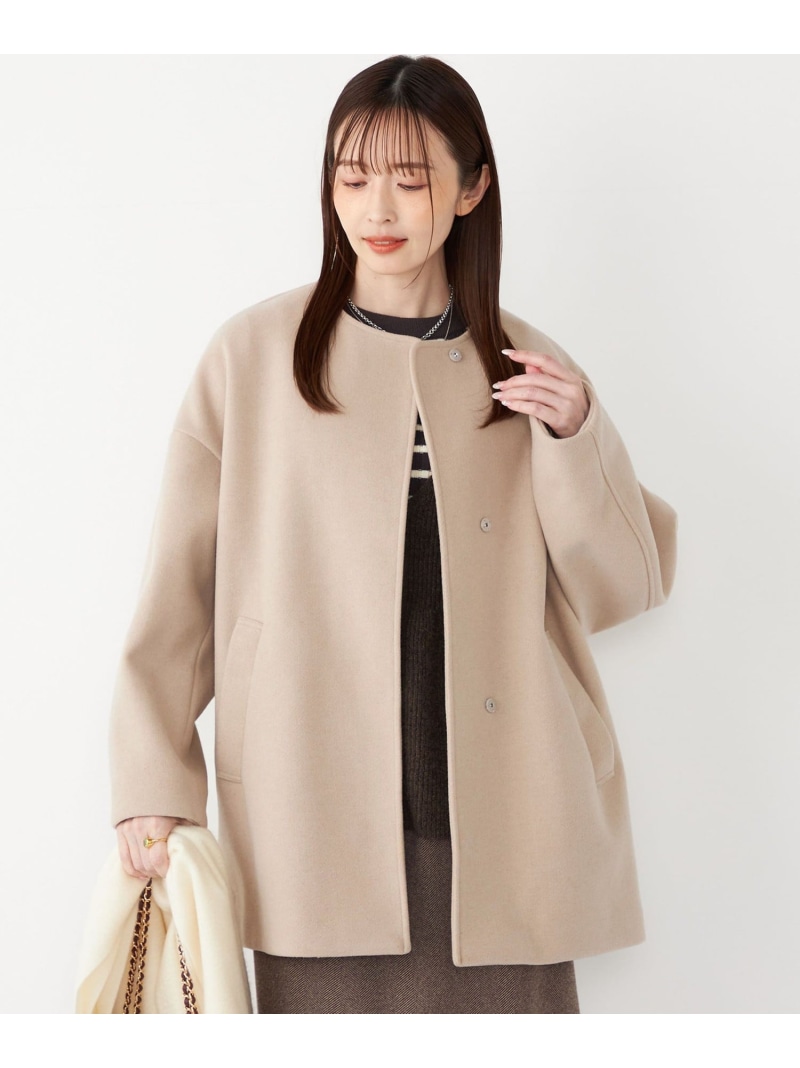 楽天市場】SHIPS any:＜UVカット＞ジャージー パイピング ノーカラー